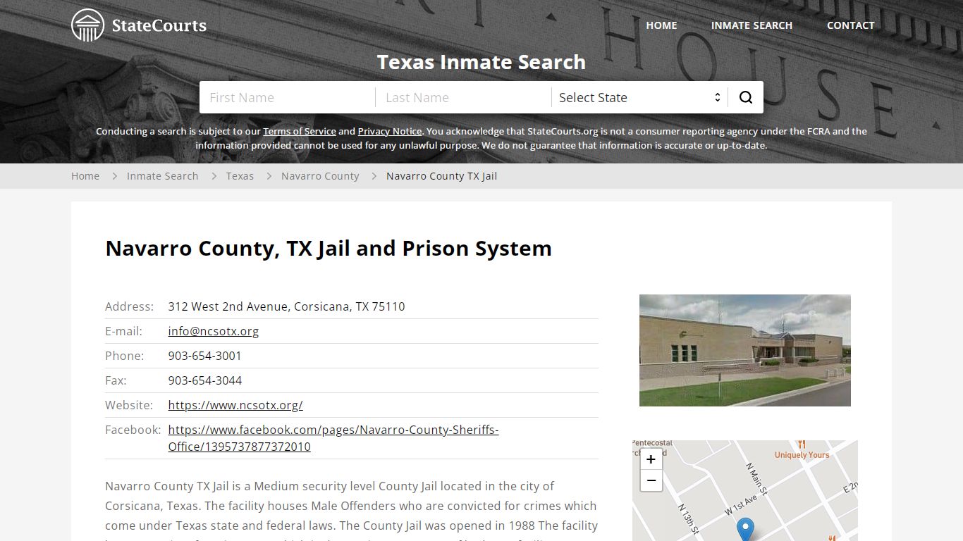 Navarro County TX Jail Inmate Records Search, Texas ...